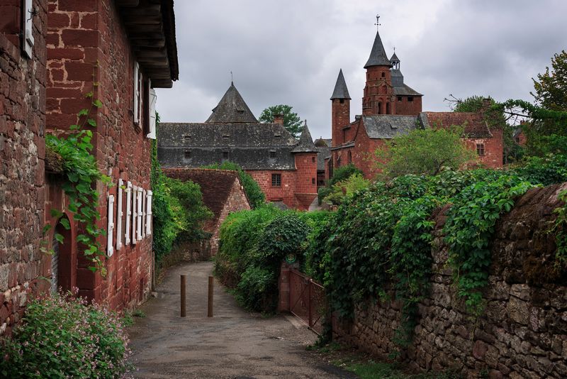 Village Collonges la rouge en Correze