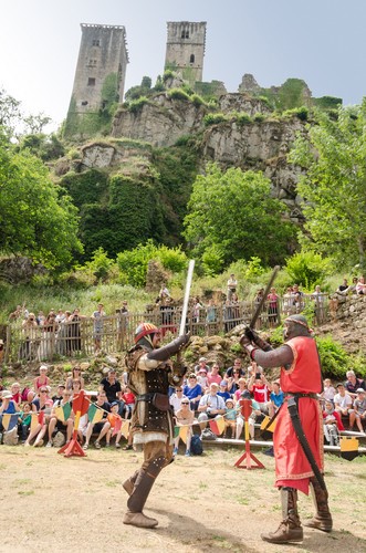 La cité Médiévale des Tours de Merle en Corrèze dans le Limousin