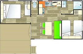 Plan Cottage Loggia 2 ch