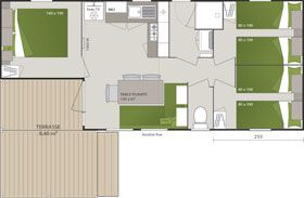 Plan Cottage Loggia 3 ch